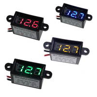 Waterproof 0.28" (7mm) Voltage LED Display with Mounting Bezel