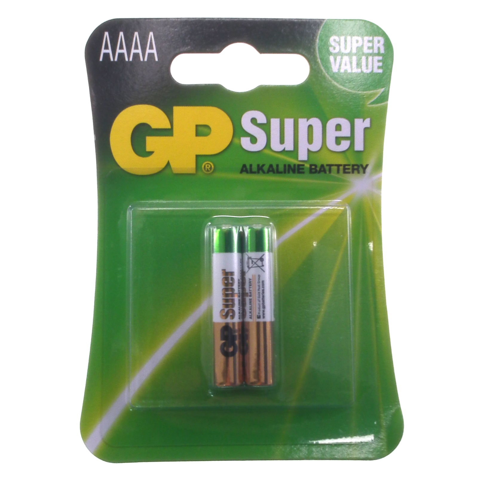 AAAA (25A, E96) GP 1.5v Alkaline Batteries pack of 2