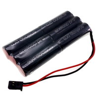 7.2V 2550mAh AA NiMH Eneloop PRO [BK-3HCDE] Flat (3x2) Transmitter Battery Pack.