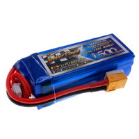 14.8V 1500mAh 65C continuous discharge lipo battery