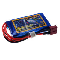 7.4V 1000mAh 25C+ continuous discharge lipo battery
