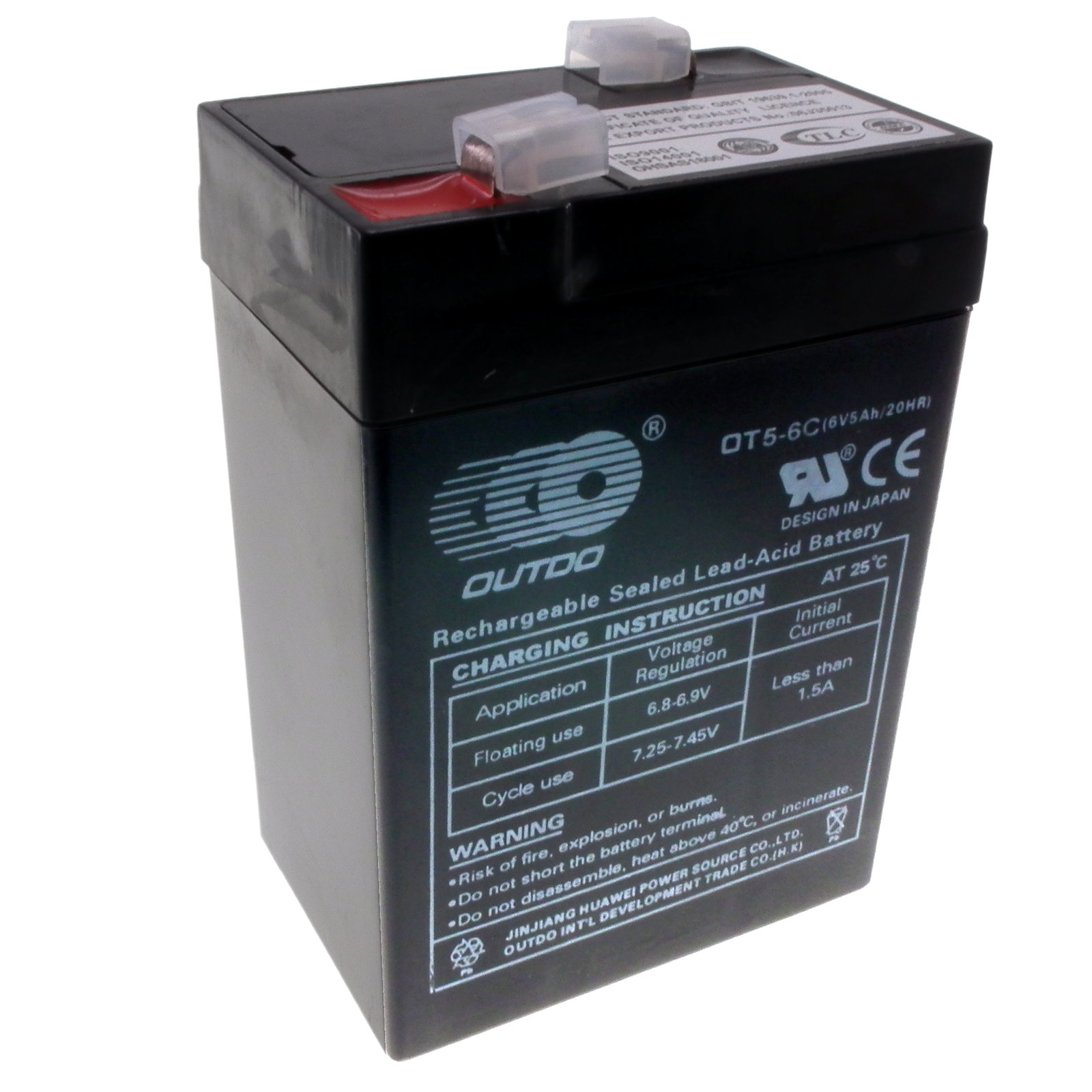 6V 5Ah Sealed lead-acid battery