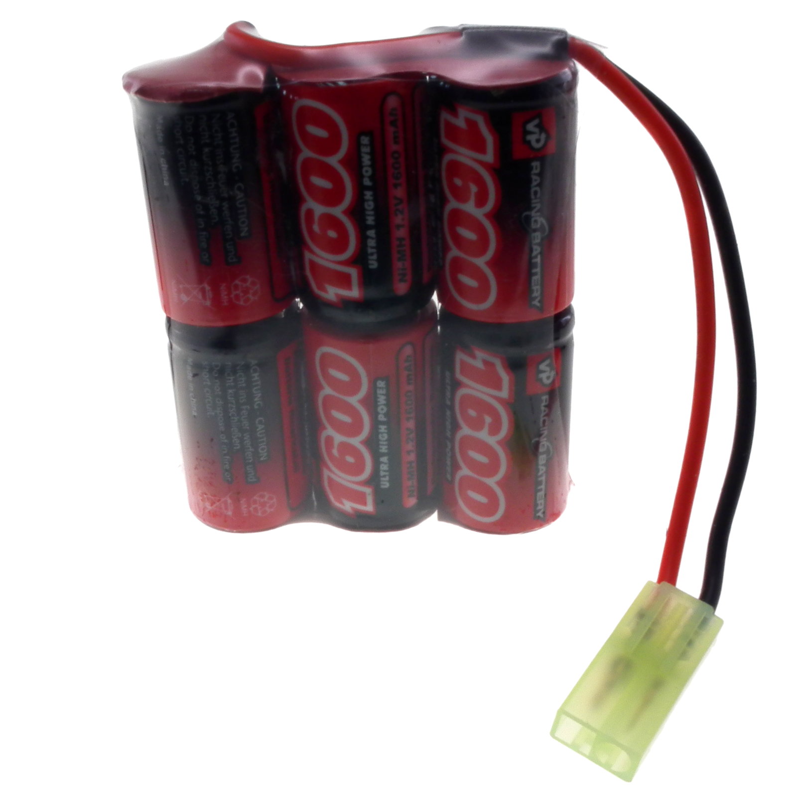7.2V 1600mAh NiMH 2/3A Flat battery - Sling shot etc