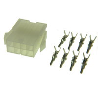 8 Pin Female Panel Mount TE Connectivity AMP VAL-U-LOK Connector