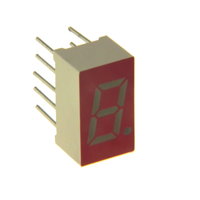 0.3" Single Digit Red LED Display Common Cathode Red Face