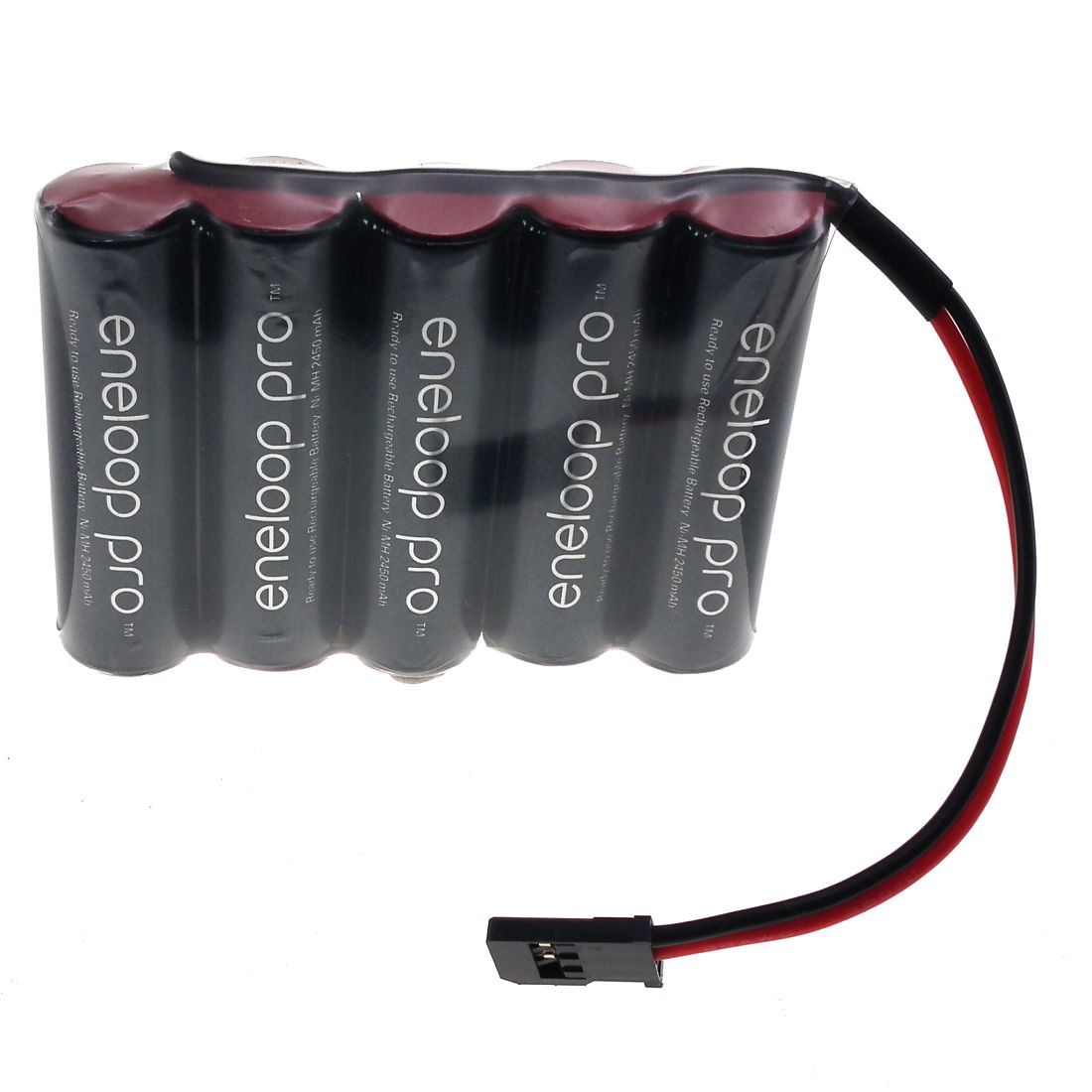 6V 2550mAh AA NiMH Eneloop PRO [BK-3HCDE] Flat Battery Pack.