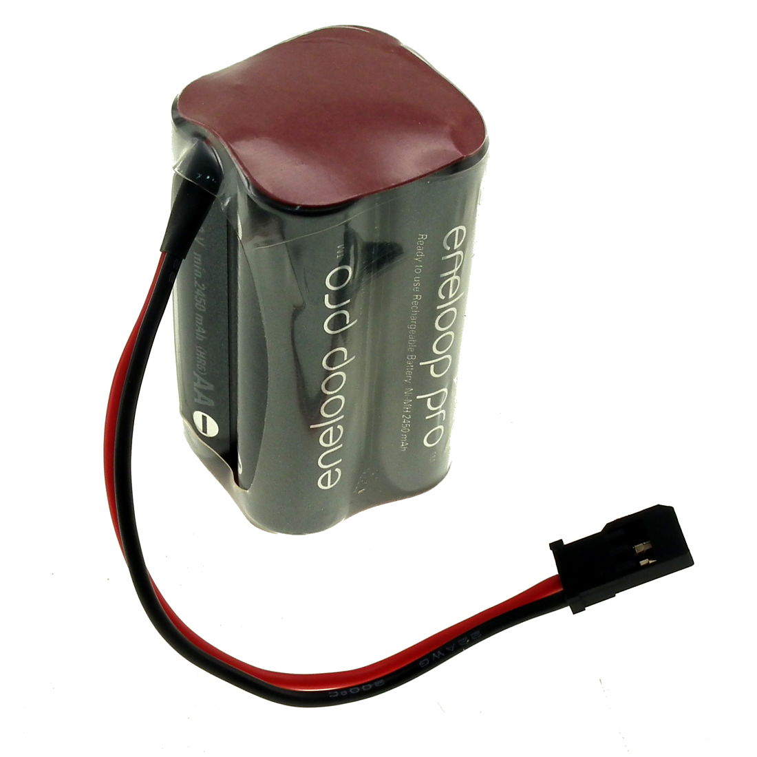 4.8V 2550mAh AA NiMH Eneloop PRO [BK-3HCDE] Square Battery Pack.
