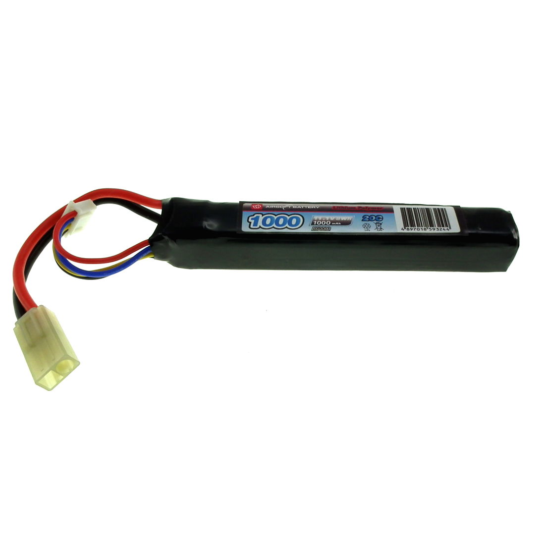 11.1V 1000mAh 20C+ Airsoft LiPO Battery