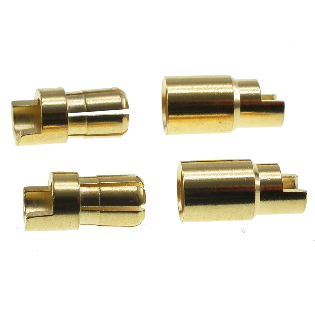 6.5mm gold bullet connectors - pair