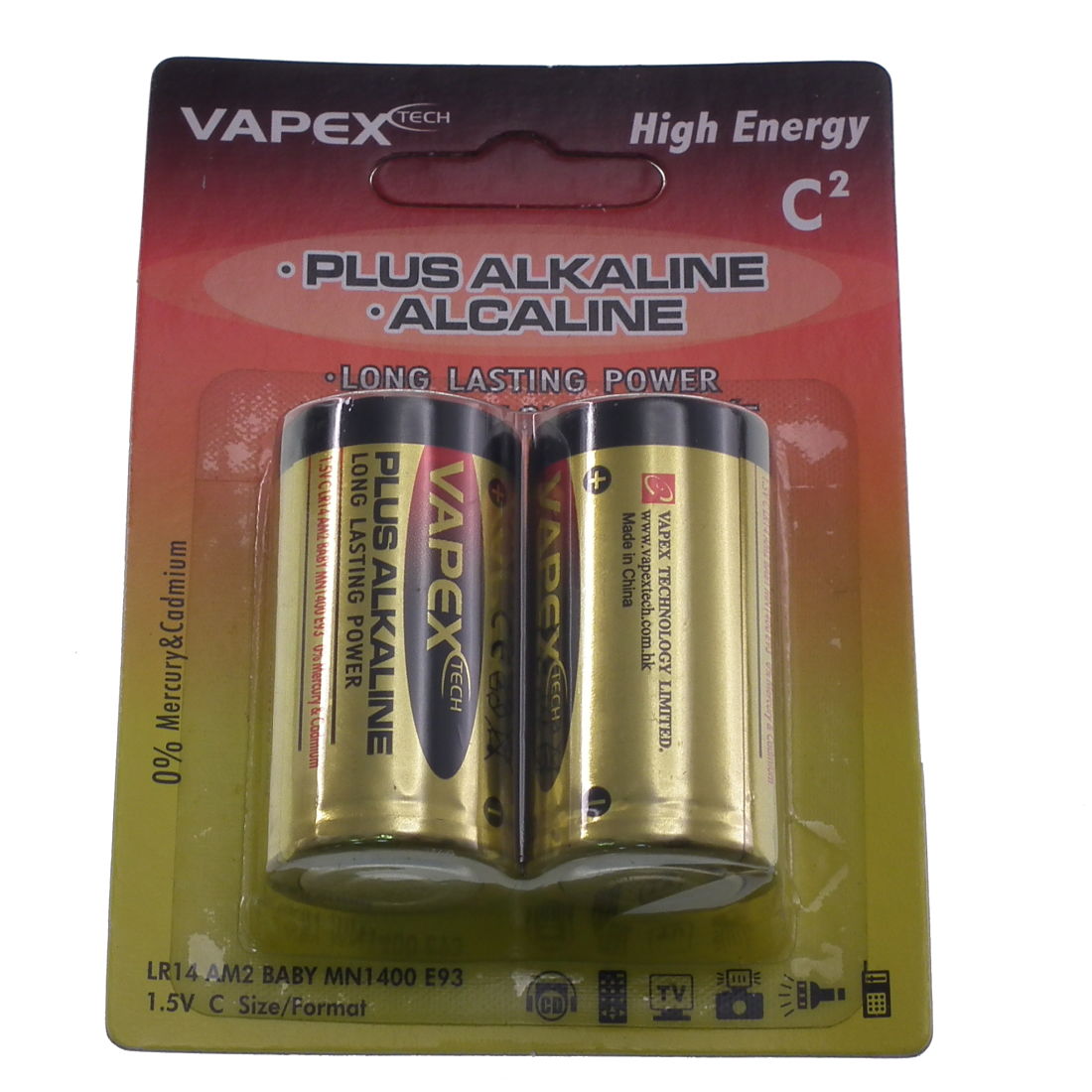 Alkaline 1.5V C Size Batteries
