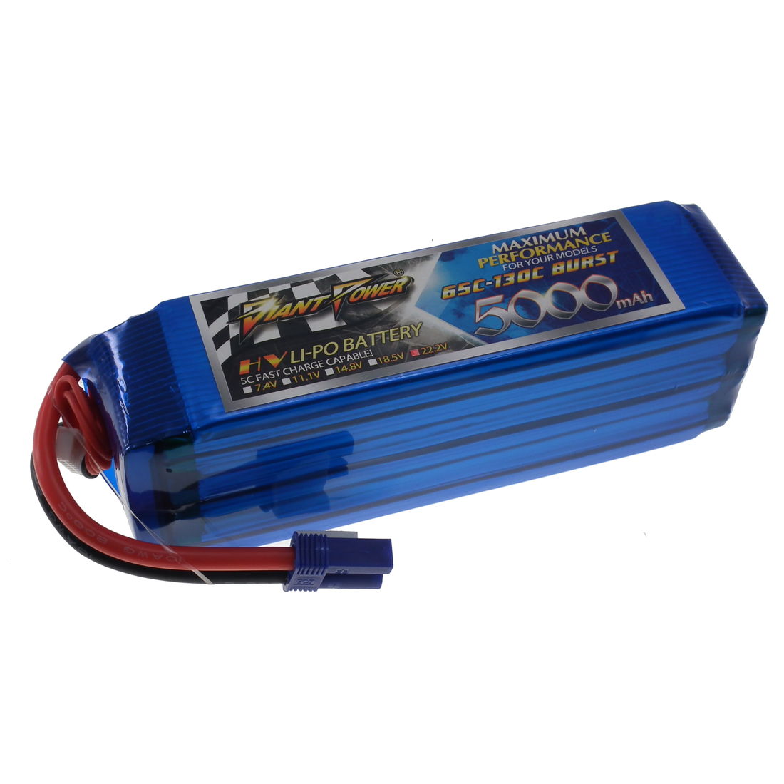 22.2V 5000mAh 65C lipo battery