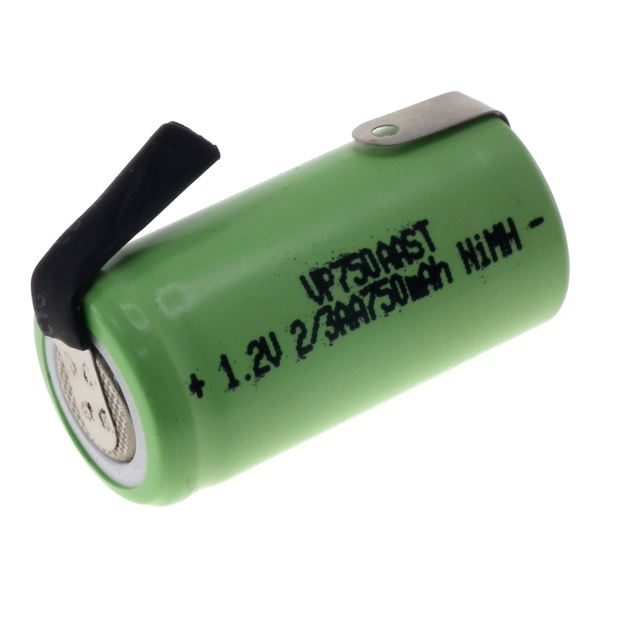 1.2V 750mAh NiMH 2/3AA Single Cell