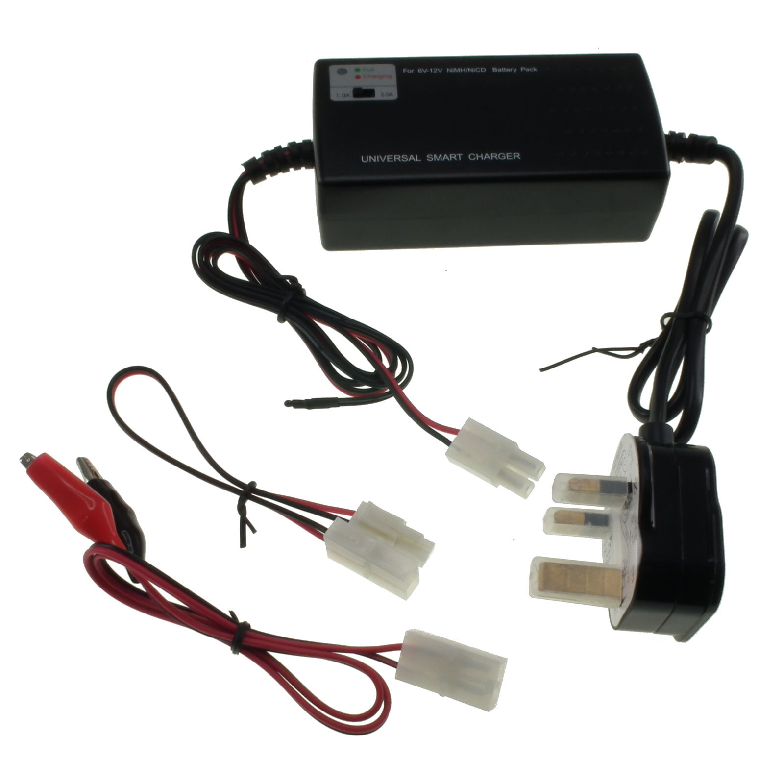 1. 000mA / 2.000mA Smart Charger for 6-12V NiMH NiCd Airsoft Battery Packs