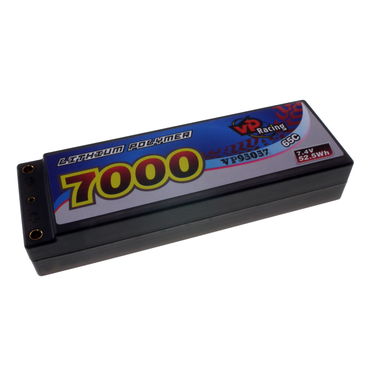7.4V 7000mAh 65C  continuous discharge Hard-Case Racing Lipo Battery