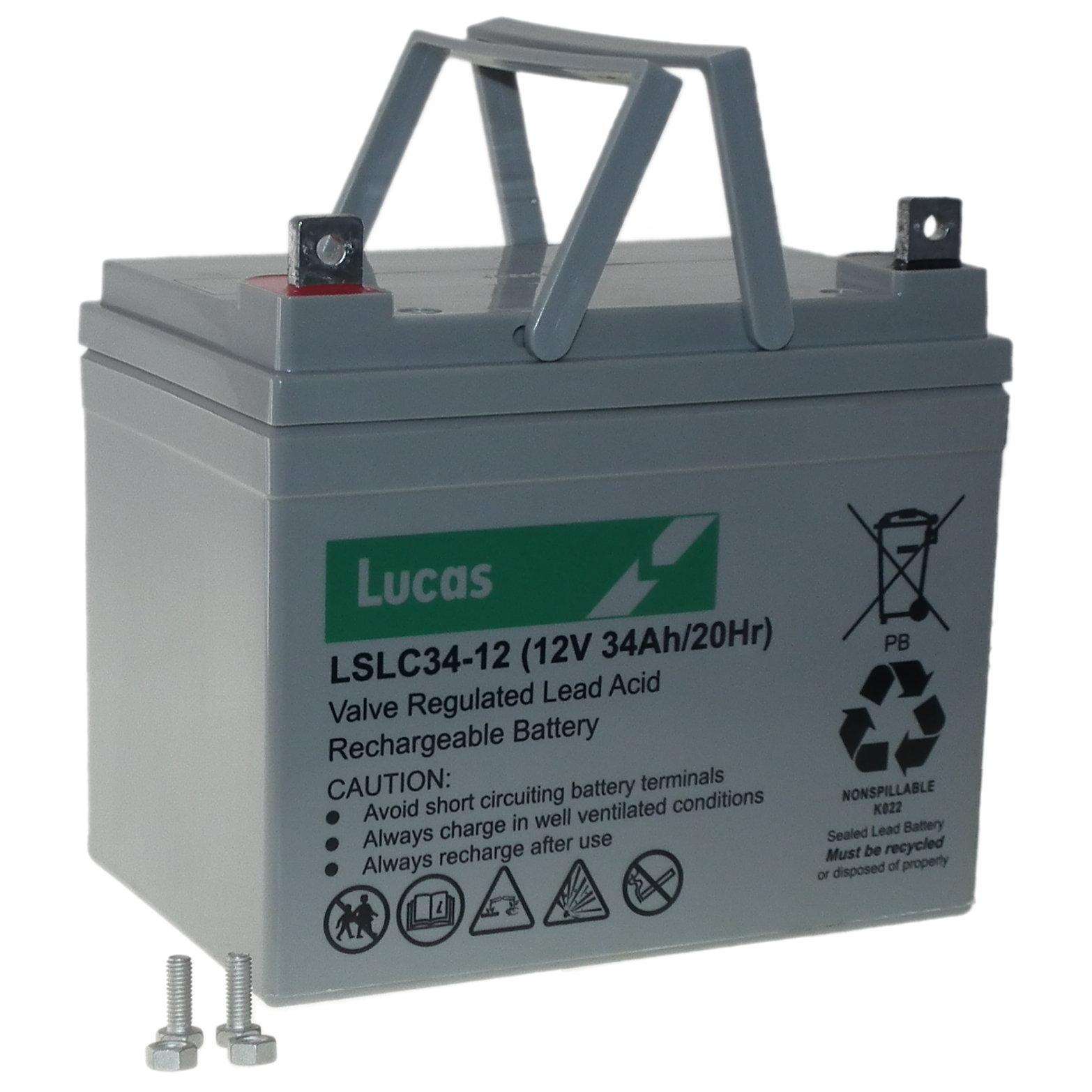 12V 34Ah Deep Discharge Sealed Lead Acid Battery