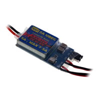 5A (max 7.5A) Universal Battery Eliminator Circuit (UBEC) with on/off switch