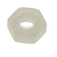 M2 Nylon Hexagonal Nut pack of 10
