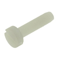 M2 Nylon Cheese Head Slotted Screw 12mm pack of 10