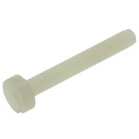 M3 Nylon Cheese Head Slotted Screw 20mm pack of 10