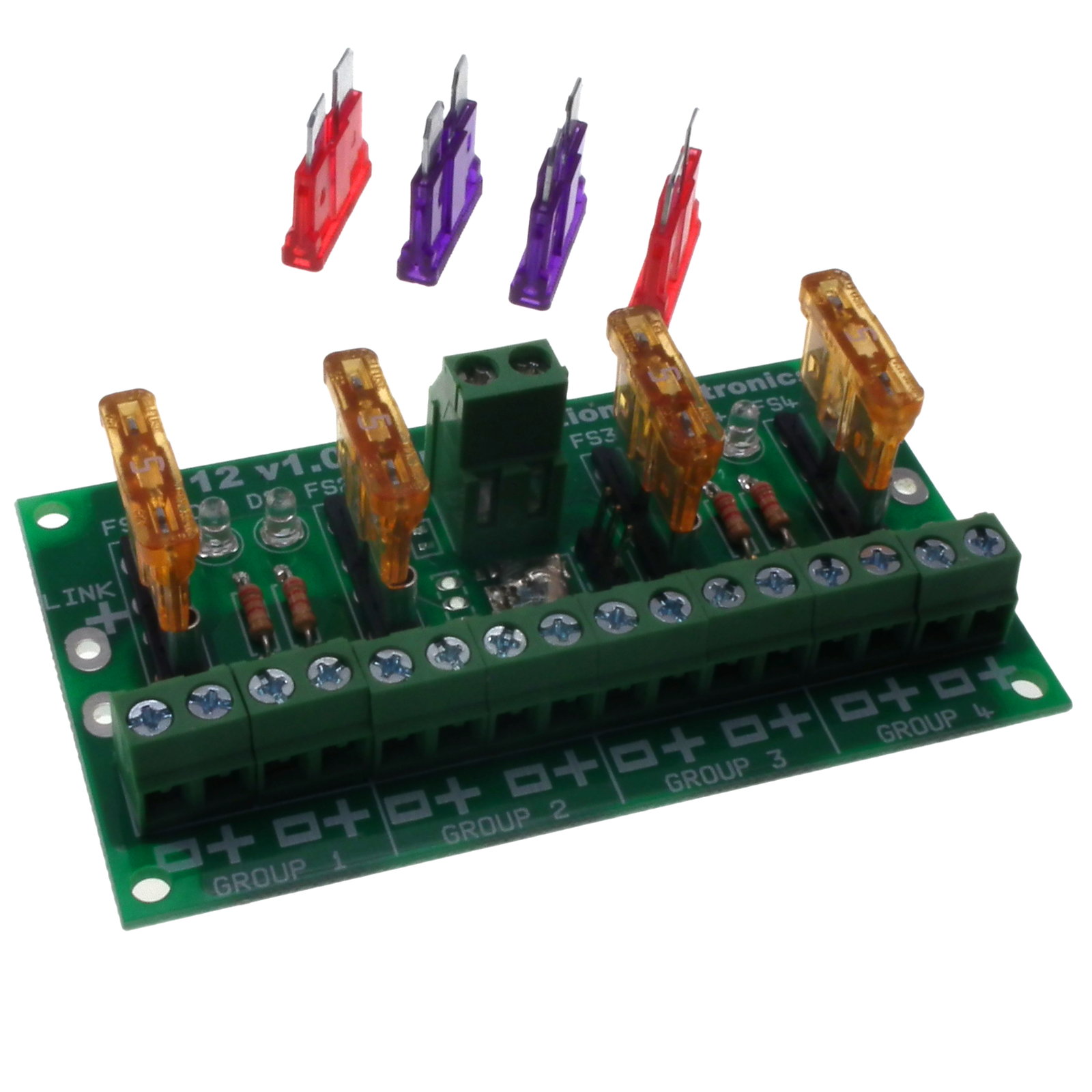 P112 Fused Power Distribution Board (no power switch)