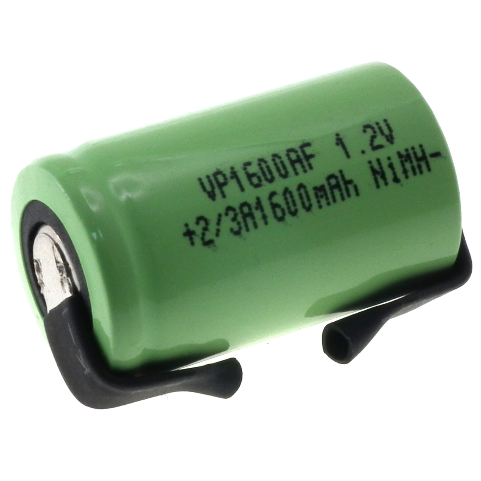 1.2V 1600mAh 2/3A NiMH Single Cell Battery with Tags Vapex