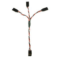 Futaba 150mm 22awg 3-way Servo Extension Y Lead