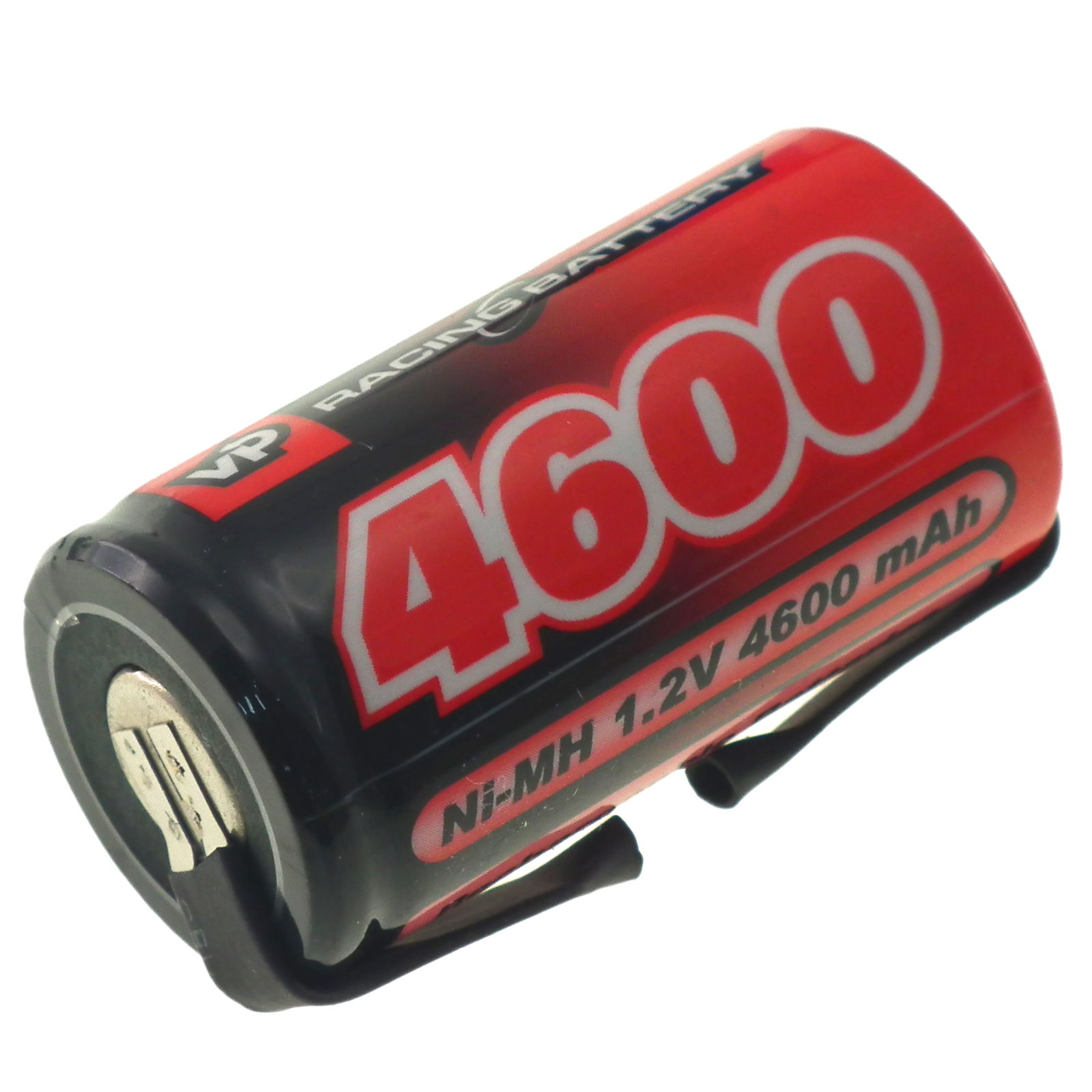 1.2V 4600mAh NiMH SubC (SC) Single Cell rechargeable battery (with tags)