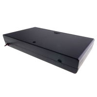 Battery holder for 8 AA batteries, side by side with cover and switch (wire connects)