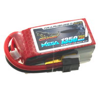 14.8V 1350mAh 75C/150C LiPO RC Battery Dinogy Mega Graphene 2.0