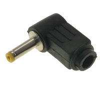 DC Power Plugs - Male 4mm x 1.7mm 'L' Shape