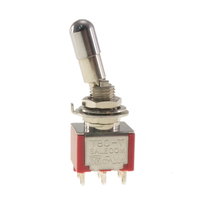 Miniature toggle switch - Double pole LOCKING
