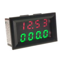 0.28" Dual Voltage & Current Red/Green LED Display with Mounting Bezel (4-digit Precision)