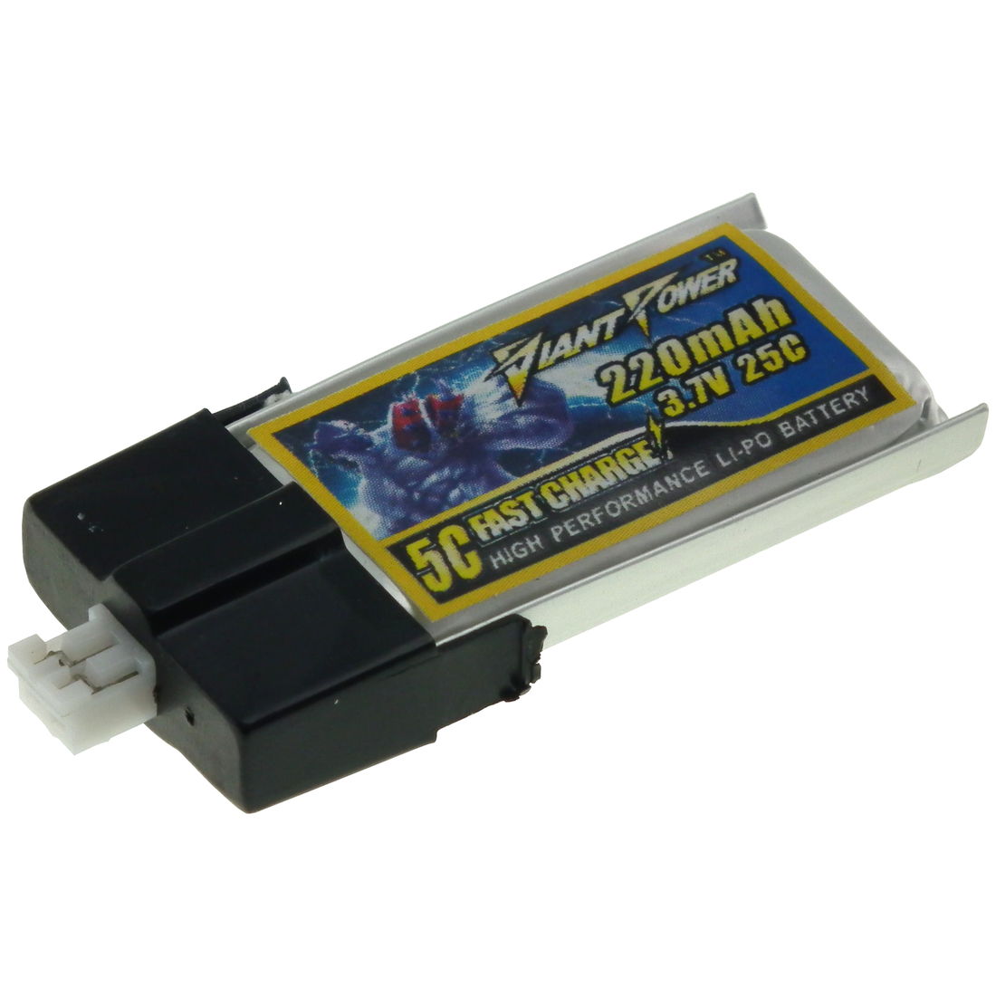 3.7V 220mAh 25C/50C LiPO RC Battery E-flite MCPX Giant Power