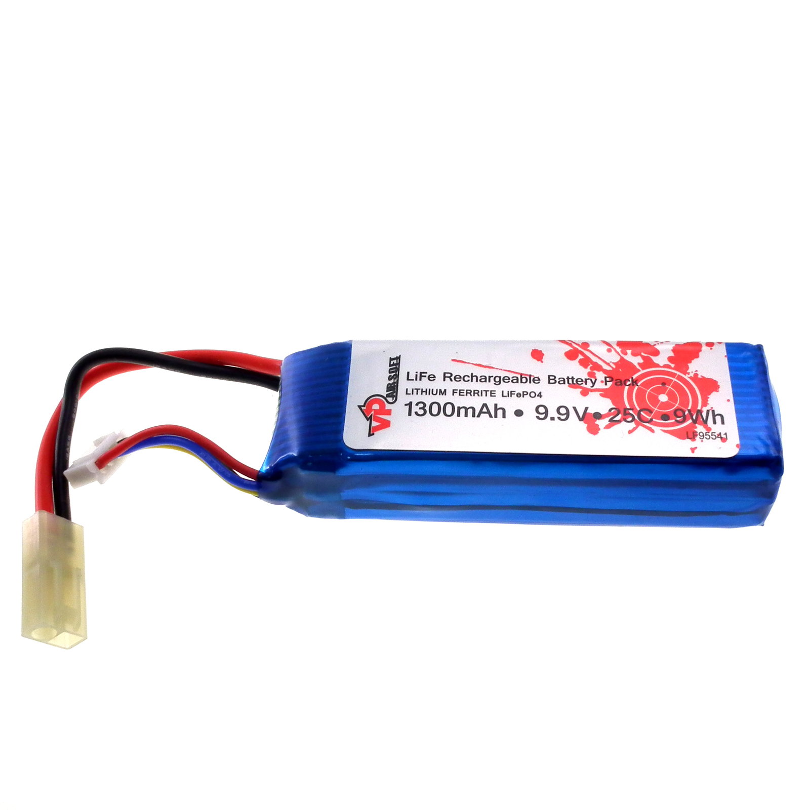 9.9V 1300mAh 25C (LiFePO4) Battery Pack