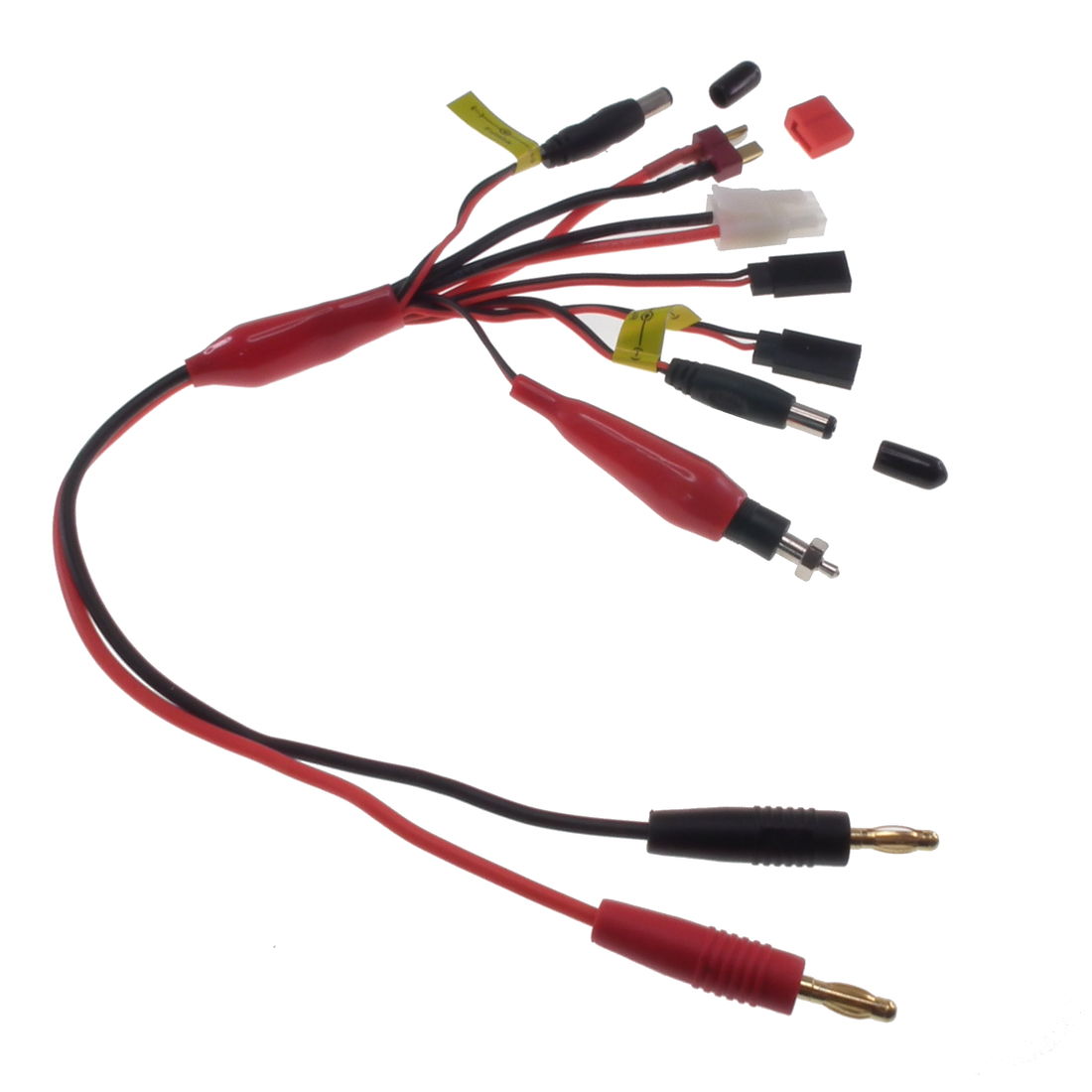 Multi Charging harness 4mm banana plugs to 7 plugs 