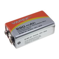 8.4V 280mAh NiMH PP3 battery