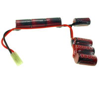8.4V 1600mAh 2/3A NiMH Mini Split Battery Pack (3 + 1 + 3)