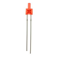 2mm Standard Flat Top Through Hole Diffused LED 