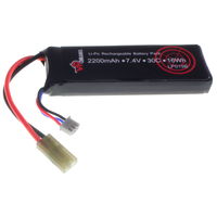 7.4V 2200mAh 30C+ Continuous Discharge Airsoft LiPO Battery 