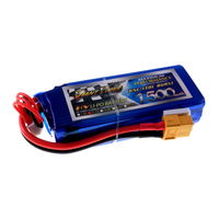 11.1V 1500mAh 65C+ continuous discharge lipo battery