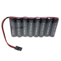 9.6V 2550mAh AA NiMH Eneloop PRO [BK-3HCDE] Flat Transmitter Battery Pack.