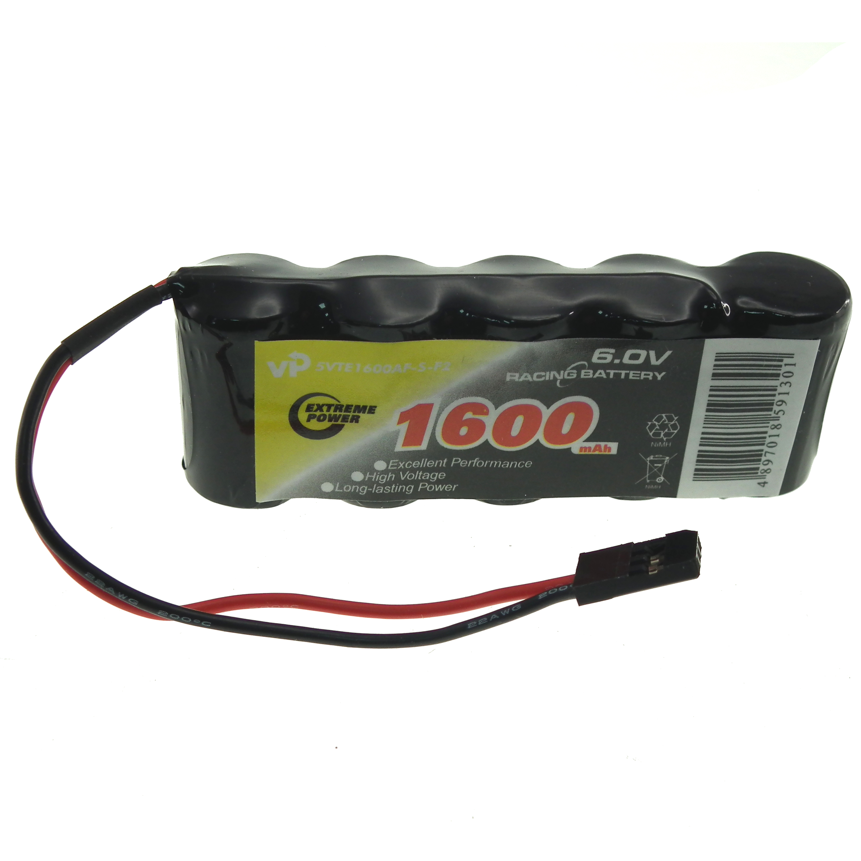 6V 1600mAh 2/3A flat battery pack