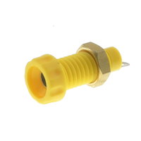 4mm Banana Socket - yellow