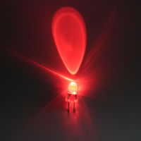 5mm LED flicker red ( Candle LED ), clear lens 