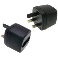 Mains plug adapter. European socket - UK plug