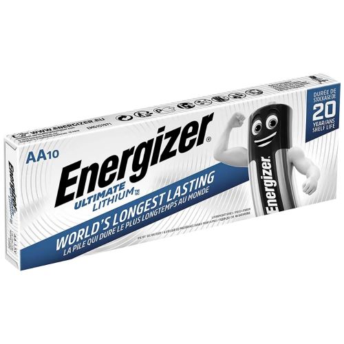 Energizer Ultimate Lithium AA Battery - Pack of 10