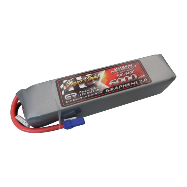 22.2V 6000mAh 70C/140C LiPO RC Battery Giant Power