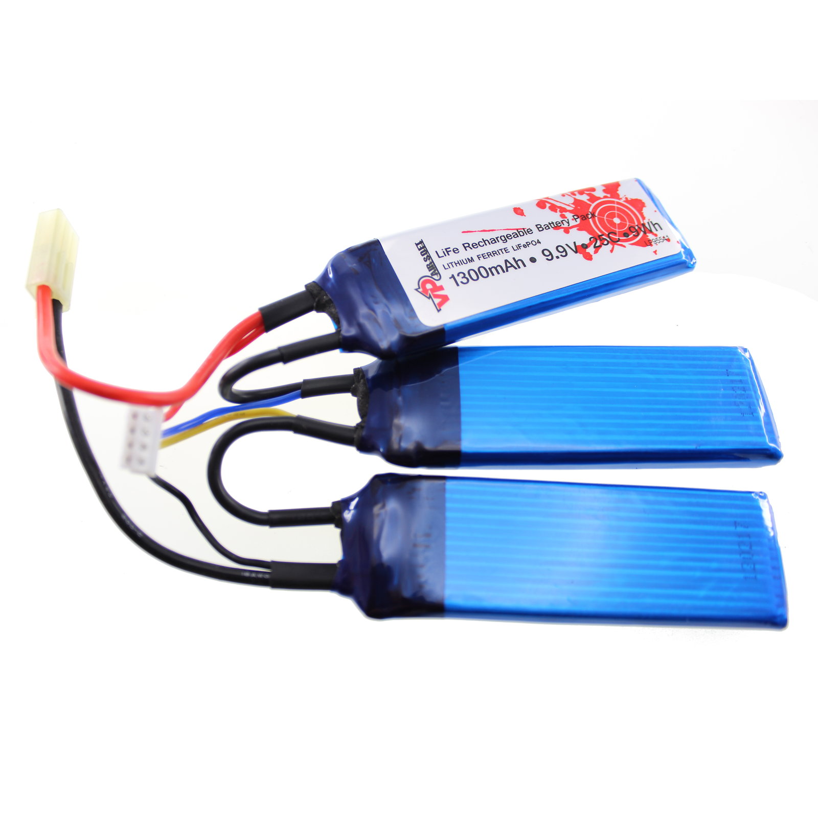 9.9V 1300mAh 25C Split (LiFePO4) Battery Pack