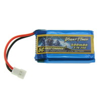 3.7V 500mAh 25C continuous discharge lipo battery