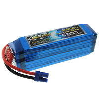 22.2V 5100mAh 65C continuous discharge lipo battery